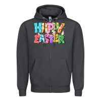 Smoke Happy Easter Zipper Hoodie - CowhideDigitalArt