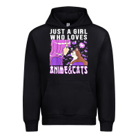 Black anime cat anime stuff Urban Hoodie - lanVoArt