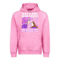 Fuchsia Pink anime cat anime stuff Urban Hoodie - lanVoArt
