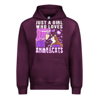 Mauve Wine anime cat anime stuff Urban Hoodie - lanVoArt
