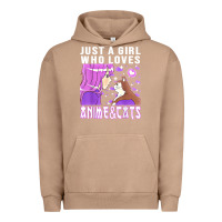 Pigment Burro anime cat anime stuff Urban Hoodie - lanVoArt