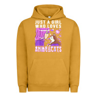 Pigment Peanut Butter anime cat anime stuff Urban Hoodie - lanVoArt