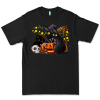 Black halloween black cats Premium Tee - LillyAllenDesigns