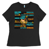 Black chicken typography Ladies Tee - Artiststas