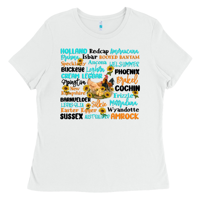 Chicken Typography Ladies Tee by Artiststas | Teevron