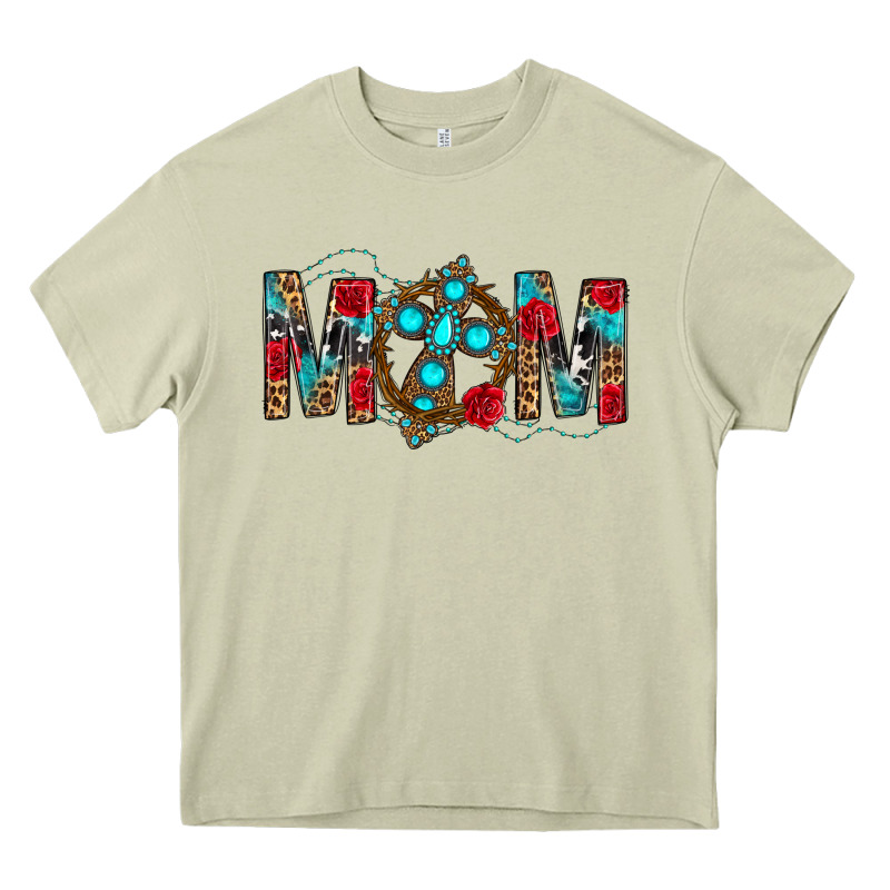 Western Mom With Cross Heavy Core Tee by BundleAndBundleShop | Teevron