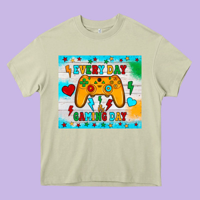 Every Day Is Gaming Day Heavy Core Tee Designed By Jahusdesignshop