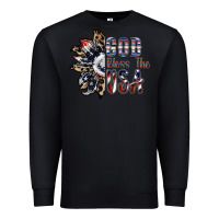 Black god bless the usa Premium Sweatshirt - SublimationCraftShop