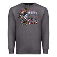 Charcoal Heather god bless the usa Premium Sweatshirt - SublimationCraftShop