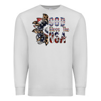 Dove Grey god bless the usa Premium Sweatshirt - SublimationCraftShop