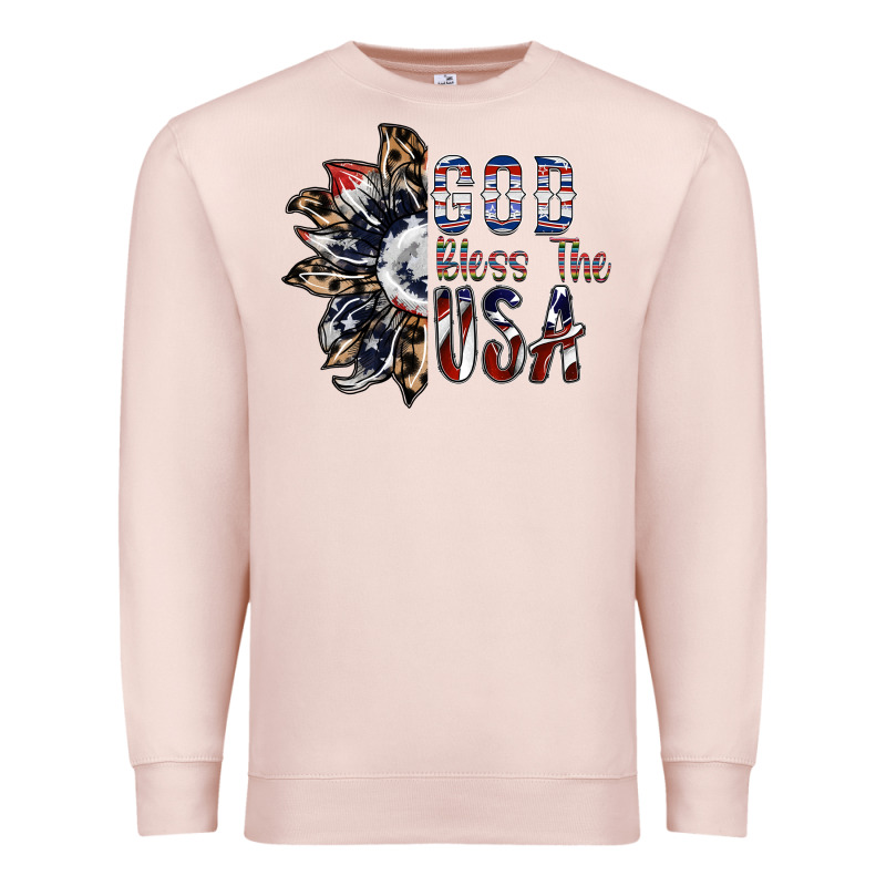 God Bless The Usa Premium Sweatshirt by SublimationCraftShop | Teevron