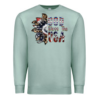 Seafoam god bless the usa Premium Sweatshirt - SublimationCraftShop