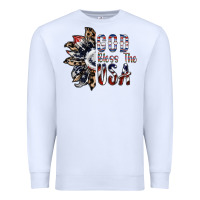 White god bless the usa Premium Sweatshirt - SublimationCraftShop