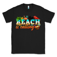 Black the beach is calling Classic Tee - NancyCooperArtShop