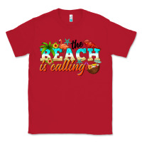 Red the beach is calling Classic Tee - NancyCooperArtShop