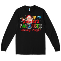 Black santas favorite hockey player Long Sleeve Tee - CowGirlArtShop
