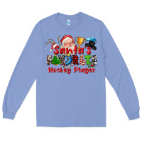 Colony Blue santas favorite hockey player Long Sleeve Tee - CowGirlArtShop
