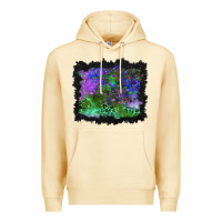 Pina Colada halloween skull and leopard background Premium Hoodie - BundleAndBundleShop