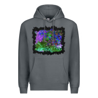 Rock halloween skull and leopard background Premium Hoodie - BundleAndBundleShop