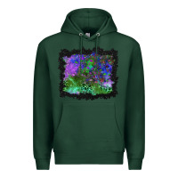 Sports Green halloween skull and leopard background Premium Hoodie - BundleAndBundleShop