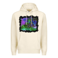 Tofu halloween skull and leopard background Premium Hoodie - BundleAndBundleShop