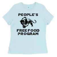 Baby Blue people's free food program Ladies Tee - lanVoArt