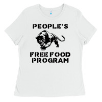 White people's free food program Ladies Tee - lanVoArt