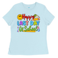 Baby Blue happy last day of school Ladies Tee - Artiststas