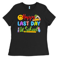 Black happy last day of school Ladies Tee - Artiststas