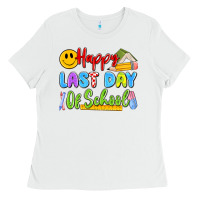 White happy last day of school Ladies Tee - Artiststas