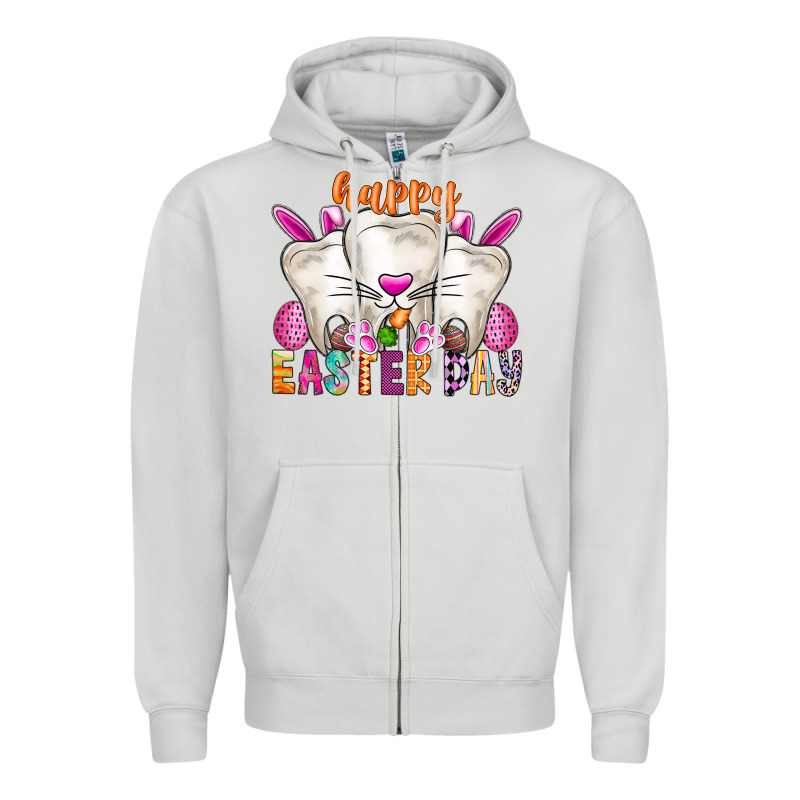 Happy Easter Zipper Hoodie by CowhideDigitalArt | Teevron