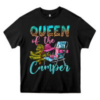 Black Queen Of The Camper Heavy Core Tee - BundleAndBundleShop