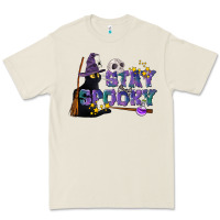 Bone Stay Spooky With Black Cat Premium Tee - LillyAllenDesigns
