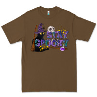 Cacao Stay Spooky With Black Cat Premium Tee - LillyAllenDesigns