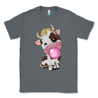 Charcoal Heather cute cow Classic Tee - texasbilliewilder