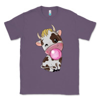 Lavender cute cow Classic Tee - texasbilliewilder