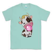 Seafoam cute cow Classic Tee - texasbilliewilder