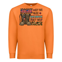 Carrot home of the free beacause of the brave Premium Sweatshirt - CowhideDigitalArt