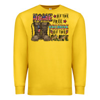 Lemon home of the free beacause of the brave Premium Sweatshirt - CowhideDigitalArt