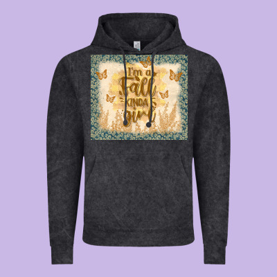 I'm A Fall Kinda Girl Vintage Hoodie Designed By Tumblerdesignbyshophia