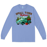 Colony Blue small town christmas Long Sleeve Tee - CowGirlArtShop