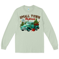 Matcha small town christmas Long Sleeve Tee - CowGirlArtShop