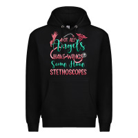 Black not all angels have wings some have stethoscopes Premium Hoodie - RanaPortraitStore