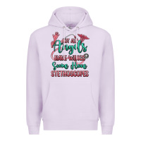 Lilac not all angels have wings some have stethoscopes Premium Hoodie - RanaPortraitStore