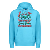 Ocean Blue not all angels have wings some have stethoscopes Premium Hoodie - RanaPortraitStore