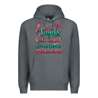 Rock not all angels have wings some have stethoscopes Premium Hoodie - RanaPortraitStore