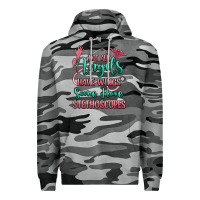 Slate Camo not all angels have wings some have stethoscopes Premium Hoodie - RanaPortraitStore
