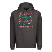 Smoke not all angels have wings some have stethoscopes Premium Hoodie - RanaPortraitStore