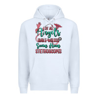 White not all angels have wings some have stethoscopes Premium Hoodie - RanaPortraitStore