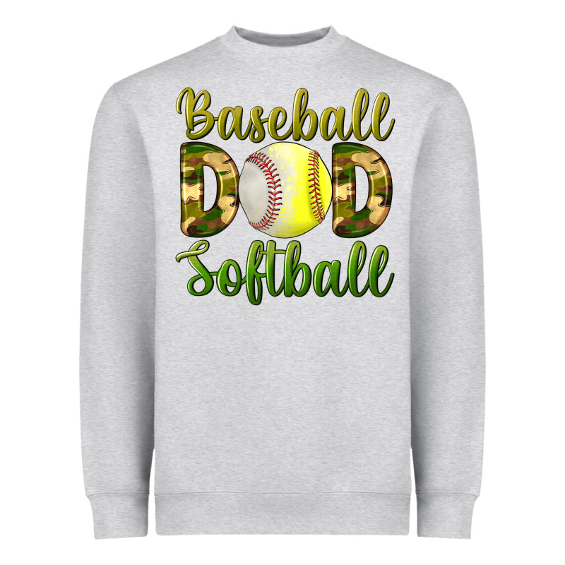 Baseball Dad Softball Heavyweight Sweatshirt by BundleAndBundleShop | Teevron